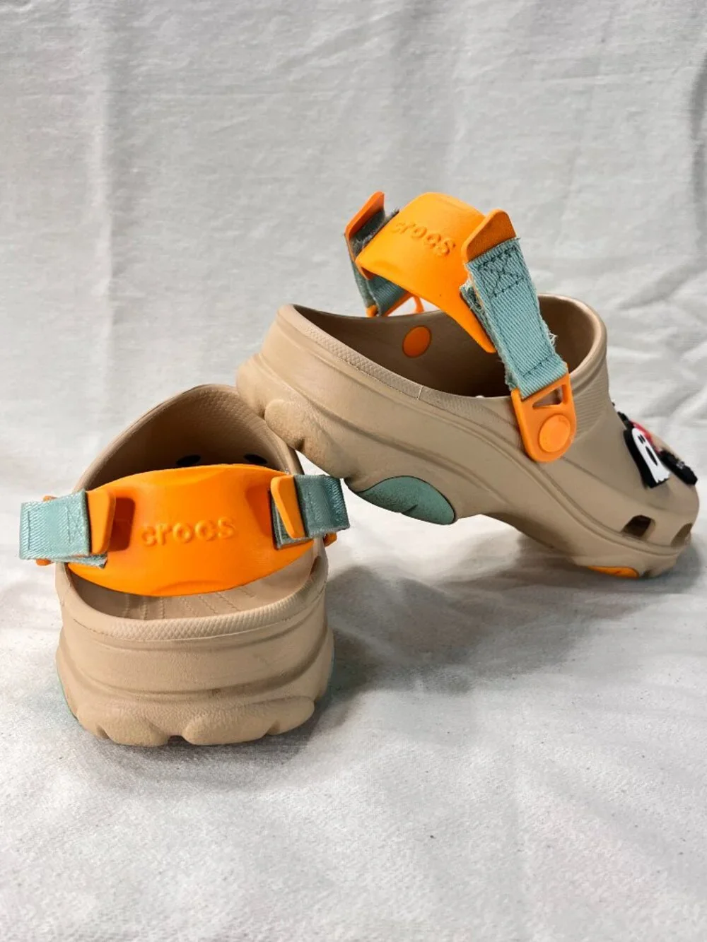 Crocs Classic All-Terrain Clogs Chai/Multi Size 8M 10W Tan Orange Blue ATC